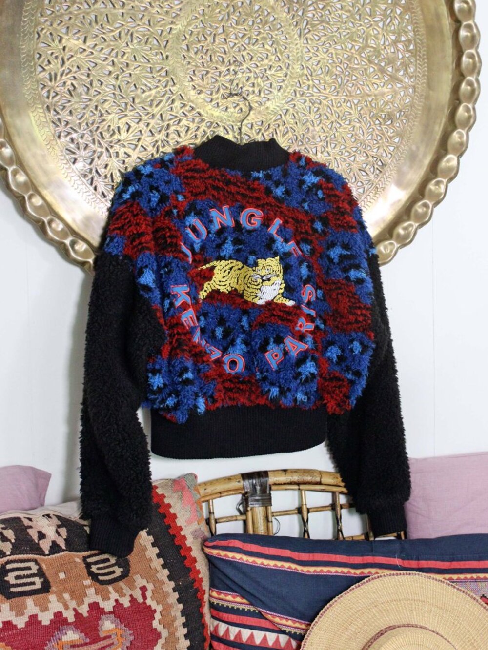 Kenzo x H&M Embroidered Jungle Tiger HM Womens Bomber Jacket 8 38 - Picture 7 of 10